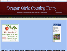 Tablet Screenshot of drapergirlsfarm.com